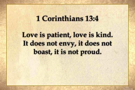 1 Corinthians 13:4 KJV .